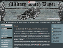 Tablet Screenshot of militarywatchbuyer.com